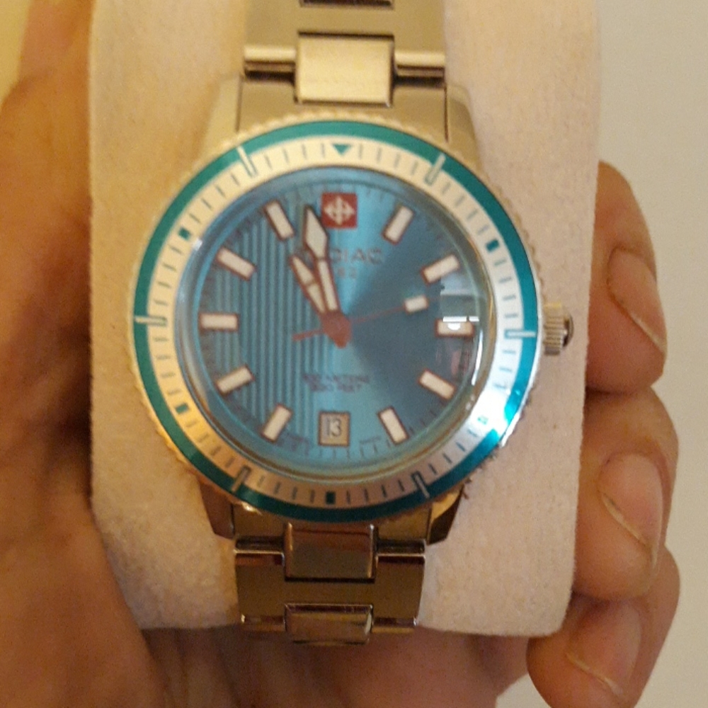 Zodiac ladies super sea wolf 1882 swiss quartz